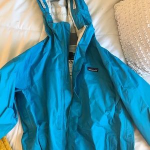 Blue Patagonia Rain Jacket